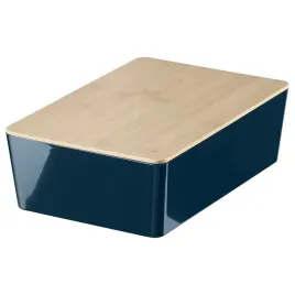 ikea-kuggis-pudelko-pojemnik-z-pokrywka-czarnoniebieski-bambus18x26x8-cm