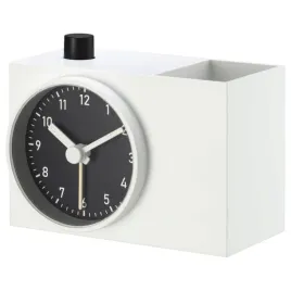 ikea-okenmarsvin-budzik-bialy-11x6x9-cm