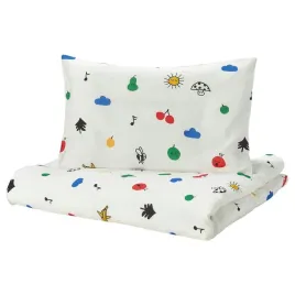 ikea-gronfink-komplet-poscieli-dzieciecej-110x125-35x55-cm-bialy-bawelna