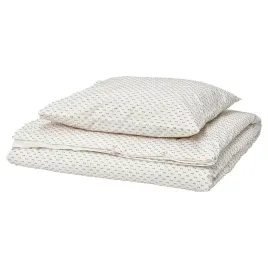 ikea-bandknippe-komplet-poscieli-2-czesci-bialy-bezowy-150x200-50x60