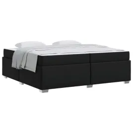 ramka-lozka-z-materacem-czarny-200-x-200-cm-tkanina