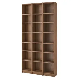 ikea-billy-kombinacja-regalowa-z-nadstawkami-brazowy-orzech-120x28x237-cm