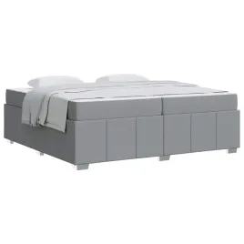 ramka-lozka-z-materacem-jasnoszary-200-x-200-cm-tkanina