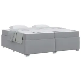 ramka-lozka-z-materacem-jasnoszary-200-x-200-cm-tkanina