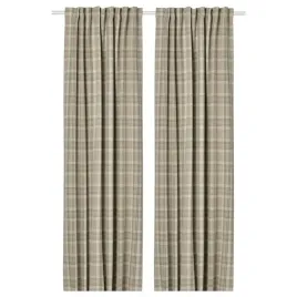 ikea-haggveckmal-zaslony-zacieniajace-1-para-bezowy-na-tasmie-145x300-cm