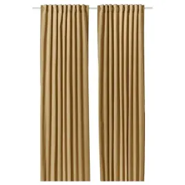 ikea-sanela-zaslona-2-szt-bezowozolty-na-tasmie-140x300-cm