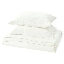 ikea-schersmin-komplet-poscieli-200x200-50x60-cm-bawelna-muslinowa-bialy