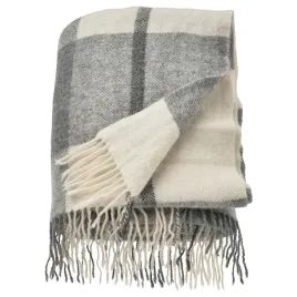 ikea-myrull-pled-koc-jasnoszary-krata-welna-130x170-cm