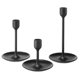 ikea-fulltalig-swieczniki-zestaw-3-szt-czarny
