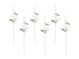 slomki-na-wieczor-panienski-z-zielonymi-listkami-biale-6-szt